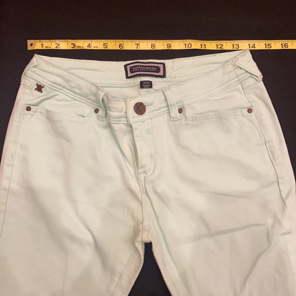 Kardashian Kollection Mint Green Skinny Stretch Jeans - Picture 8 of 8